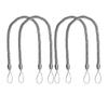 4Pack Elegant Boho Style Cotton Rope Curtain Tiebacks Soft Hand Woven Decorative Holdbacks for Home or Office Drapes