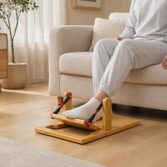 Wooden Calf Stretcher Slant Board Achilles Tendonitis Plantar Fasciitis Pain
