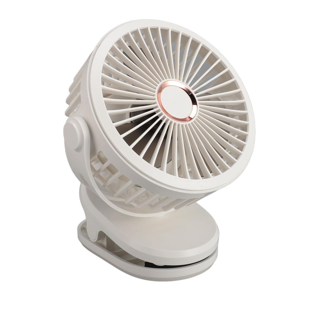 10000mAH USB Clip On Fan Rechargble Miniature Table Fan Portable 360 Degree Rotate Cooling Fan for Bedroom   Desktop