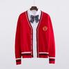Women's Thickened JK Cardigan Sweater - Autumn/Winter Japanese College Style Embroidered Long Sleeve Knitwear
