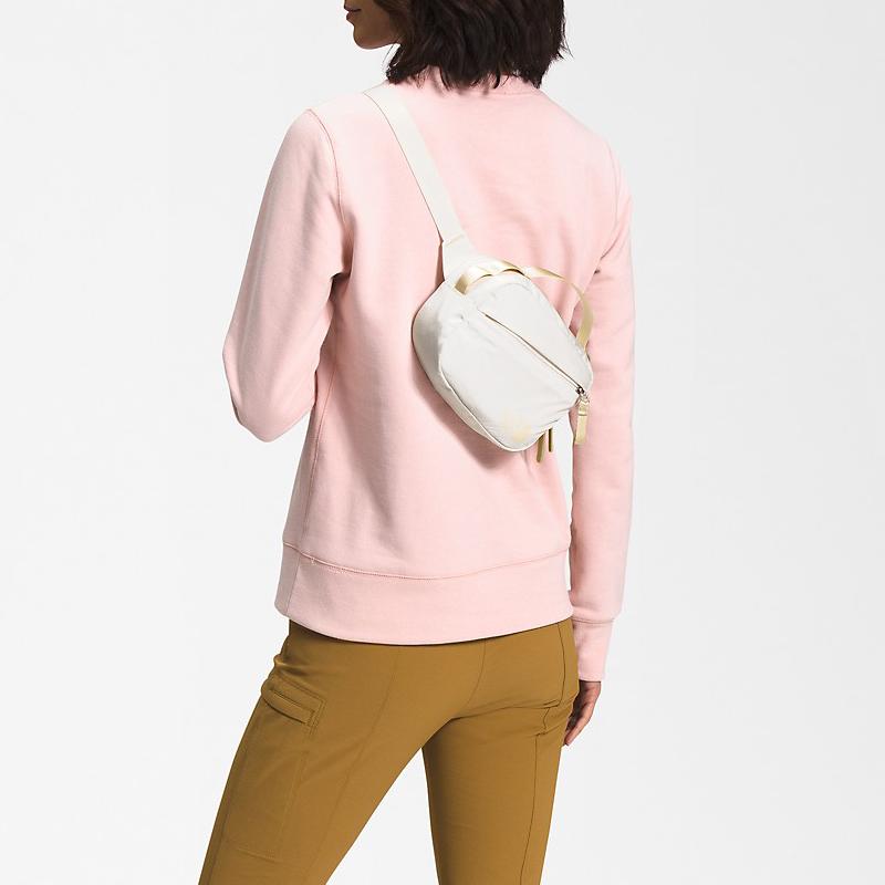 The North Face Isabella Fashion Minimalist Logo Print Waist Bag Outdoor Bag Women waist bag Off-white NF0A81C4-IYI