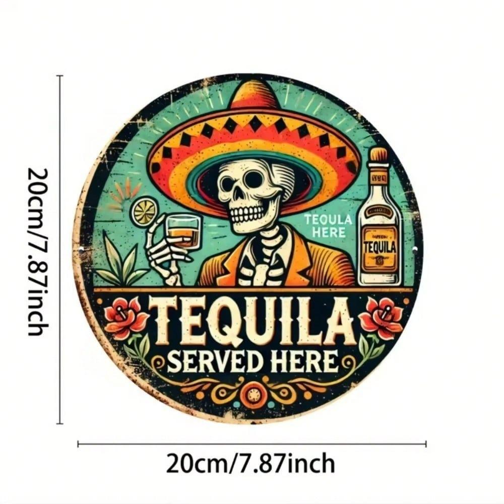 Tequila Metal Sign Vintage Wall Decor Home Bar Garage Art Gift