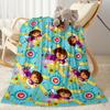 Dora Explorer Blanket Soft Warm Cozy Great for Office Picnics Livingroom All-Season Use Playful Design Ideal Gift For Birthday Valentine'S Day