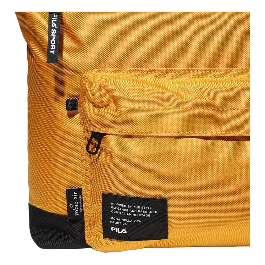 FILA Letter Print Nylon Crossbody Bag, Shoulder Bag Regular Unisex Yellow FS3BCF5334X_GDY