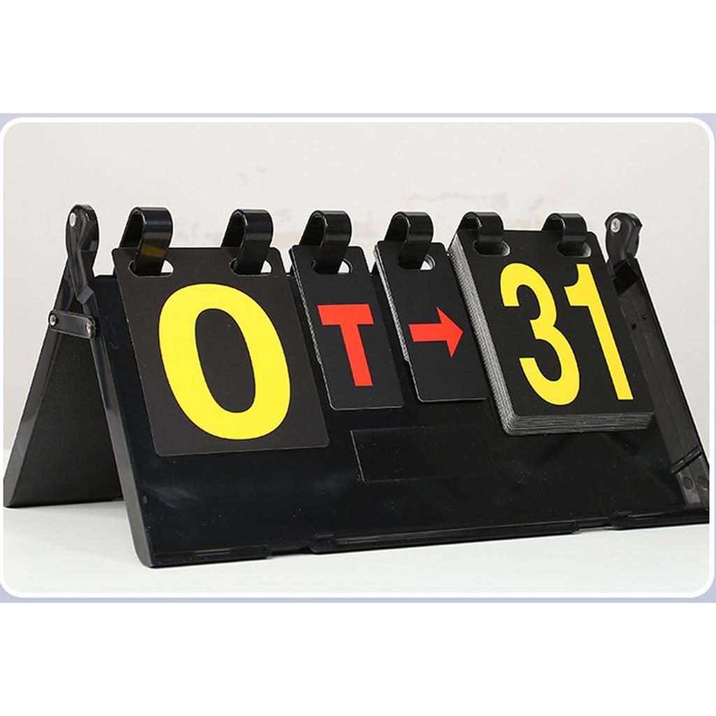 Tabletop Scoring Board Portable Tabletop Scoreboard Flipper MultiSports Score Flip Scoreboard Easy Flip Score Keeper