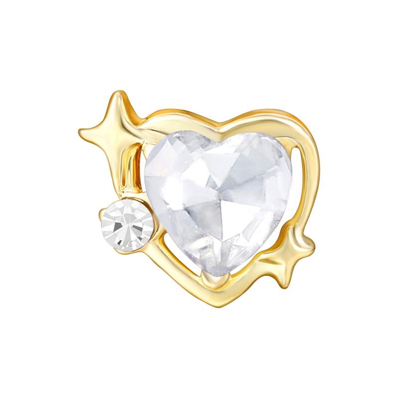 New Fashion Pink Heart Butterfly Starfish Bow 3D Crystal Charm Beads Accessories DIY Making Ring Necklace Bracelet Shiny Jewelry