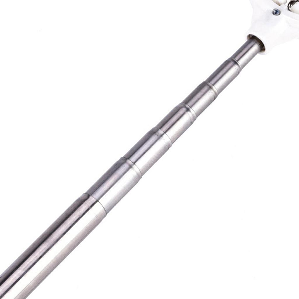 Practical Picker Telescopic Pick Up Tool Device Retriever Scoop (White)