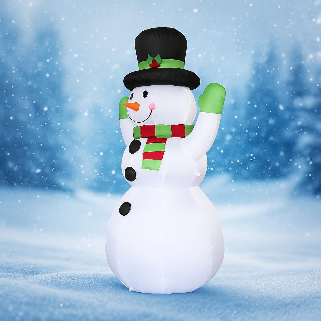 5.9FT Inflatable Snowman Christmas Decoration LED Light Toy Gift Home Festive Ornaments Christmas Supplies Xmas Yard Decor