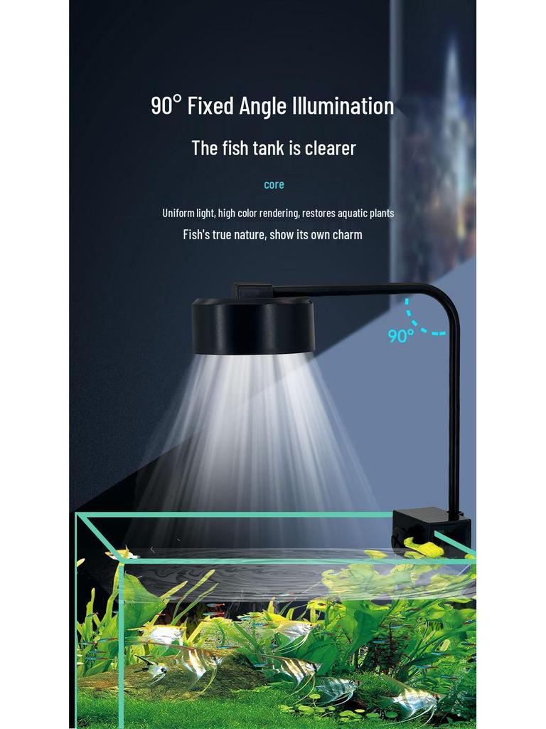 USB-Powered LED Aquarium Clip Light: Ideal for Small Desktop Tanks and Mini Plant Spotlights