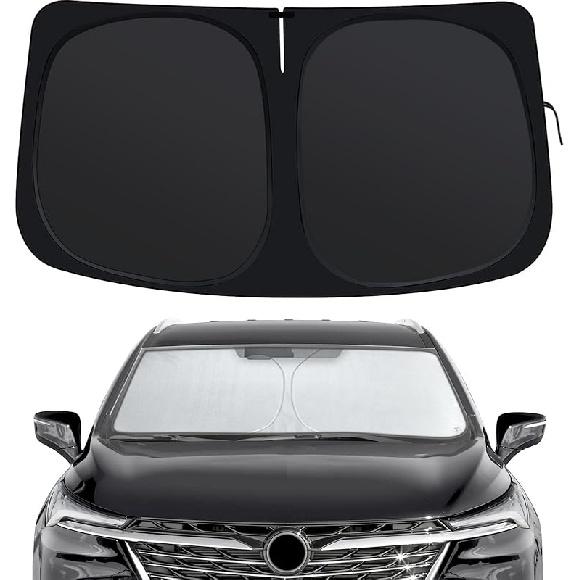 Windshield Sun Shade Compatible With Hyundai Sonata -2025, Front Window Shades Fit For Sonata, Foldable Car Sun Shield With Steering Wheel Sunshade