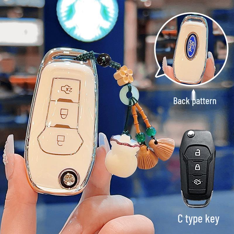 Ford Key Cover for Focus, Mondeo, Edge, Escort, Taurus, EcoSport, Mustang