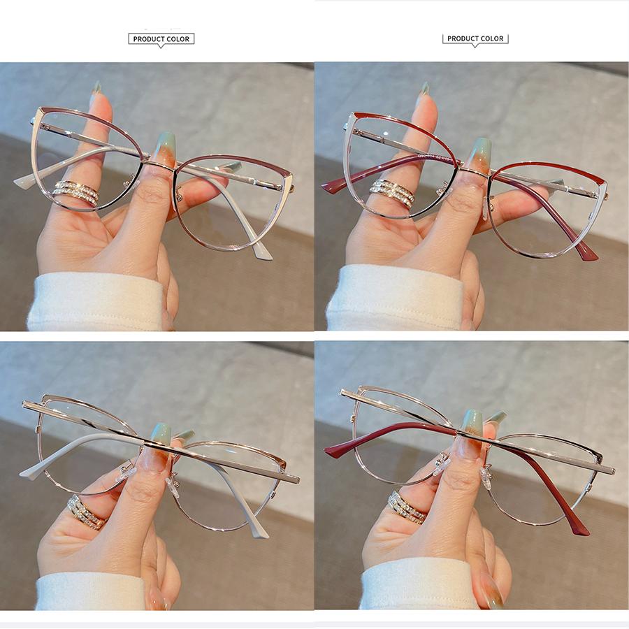 Fashion Glasses Frame Metal Anti Blue Light Glasses Non-Polarized Fashion Accessory