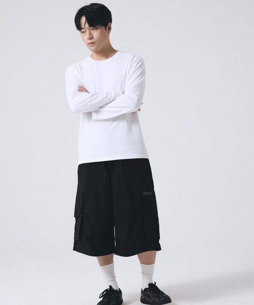 PENDULUM Essential Heavy Cotton Long Sleeve Tee - 2 Types (Lr5Tu570_Lr5Tu571)_2Color