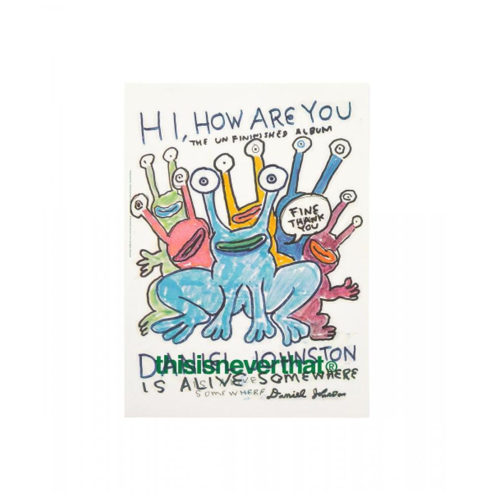 Thisisneverthat Tnt Daniel Johnston Frogs Risograph Poster Multi F