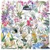 50 Transparent INS Orchid Sticker Bag, Waterproof Transparent PET Manual Material Decorative Guitar
