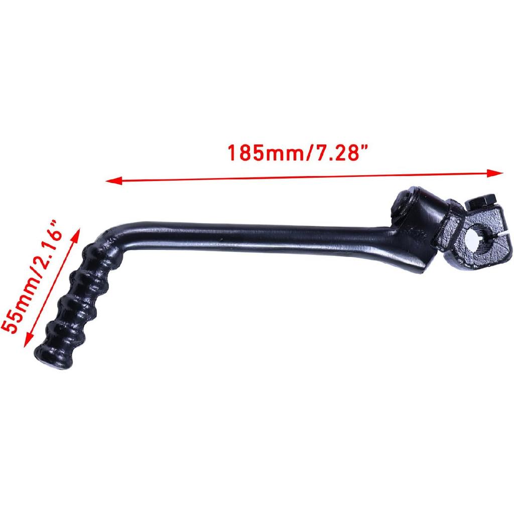 13Mm 0.51” Kick Starter Pedal Lever For 50Cc 70Cc 90Cc 110Cc 125Cc Apollo Z20 RFZ 125 TTR110 PW80 DS80 SSR110 SSR125 CT90 TaoTao DB27 Coolster