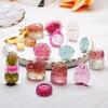 Colorful Natural Tourmaline Multi-Strand Bracelet - Rainbow Watermelon Ice Cream Macaron Design