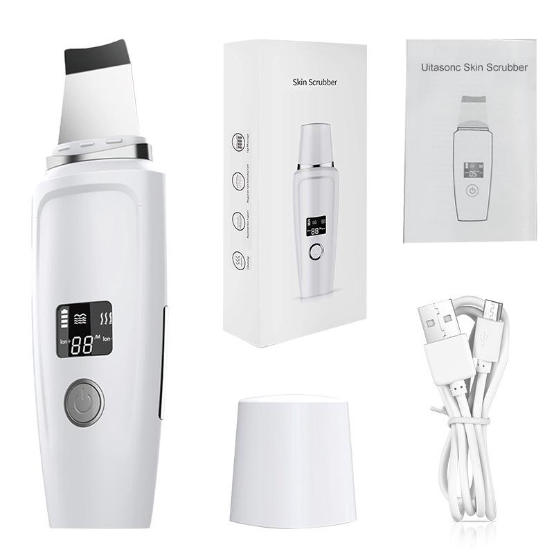 Ultrasonic Skin Scrubber | Blackhead Remover & Facial Pore Cleaner | Beauty Device Peeling Machine