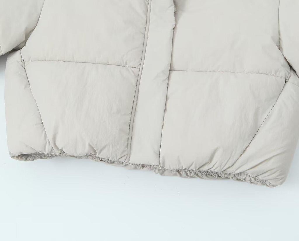 TAOP&ZA Women's Autumn/Winter Casual Hooded Cotton Bread Coat