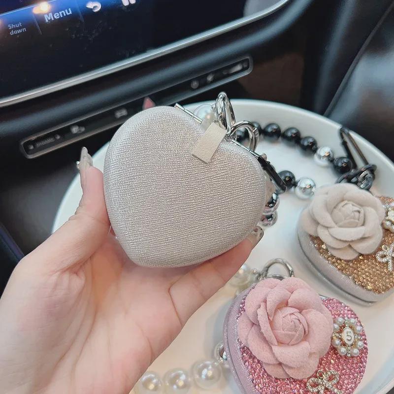 Camellia Love Diamond Keychain & Folding Mirror Ornament