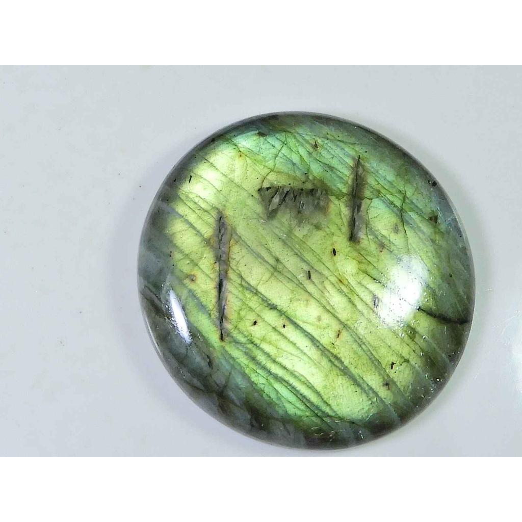 143Cts Natural Labradorite Round Crystal Cabochon loose Gemstone 45X45MM SK-1980