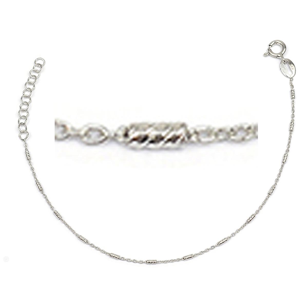 

Les Trésors De Lily [R3744] - Серебряный серебряный браслет Кармен (родий) - 1 мм