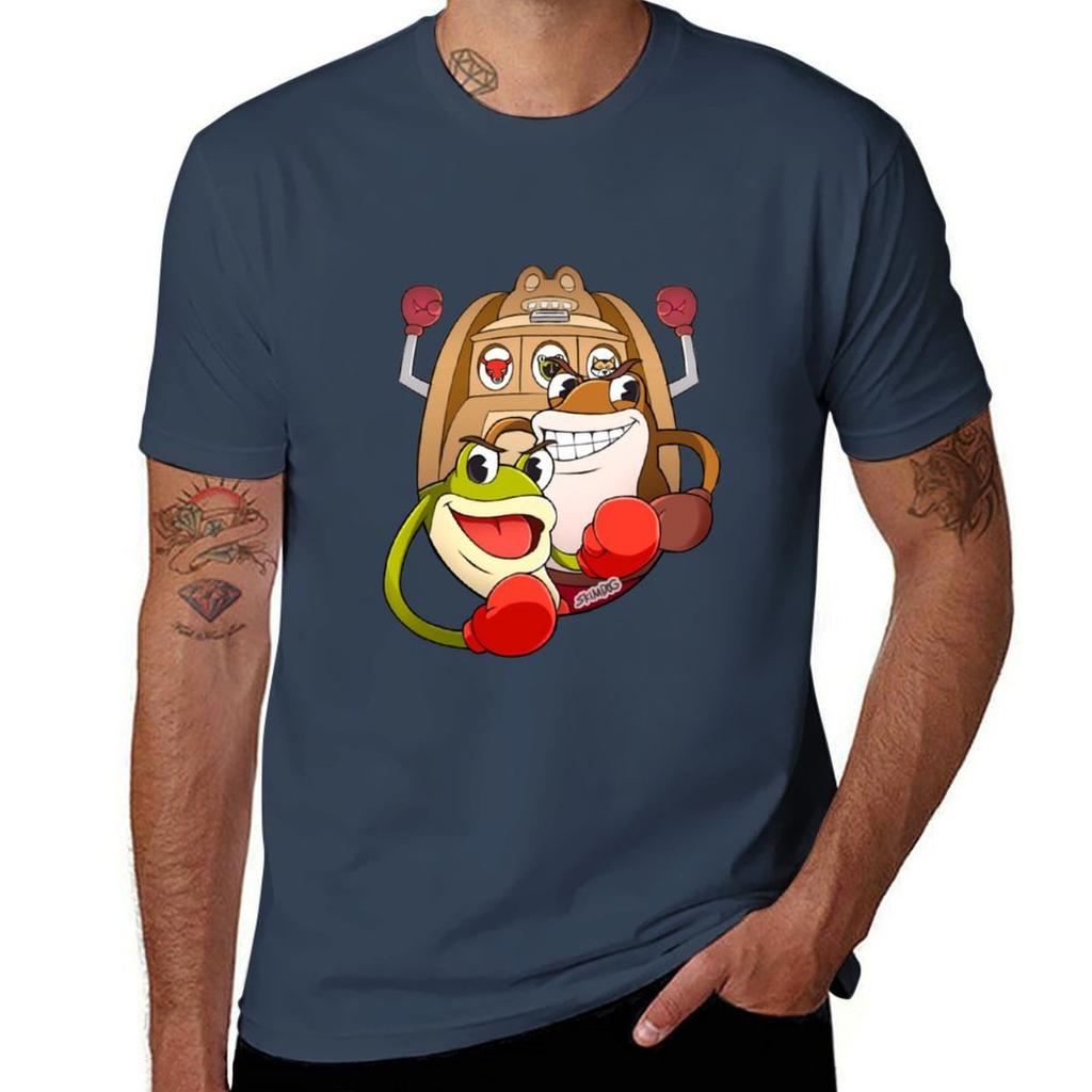 Ribby and Croaks T-Shirt T Shirt Man Plain Man T Shirt Cotton High Quality T-Shirt