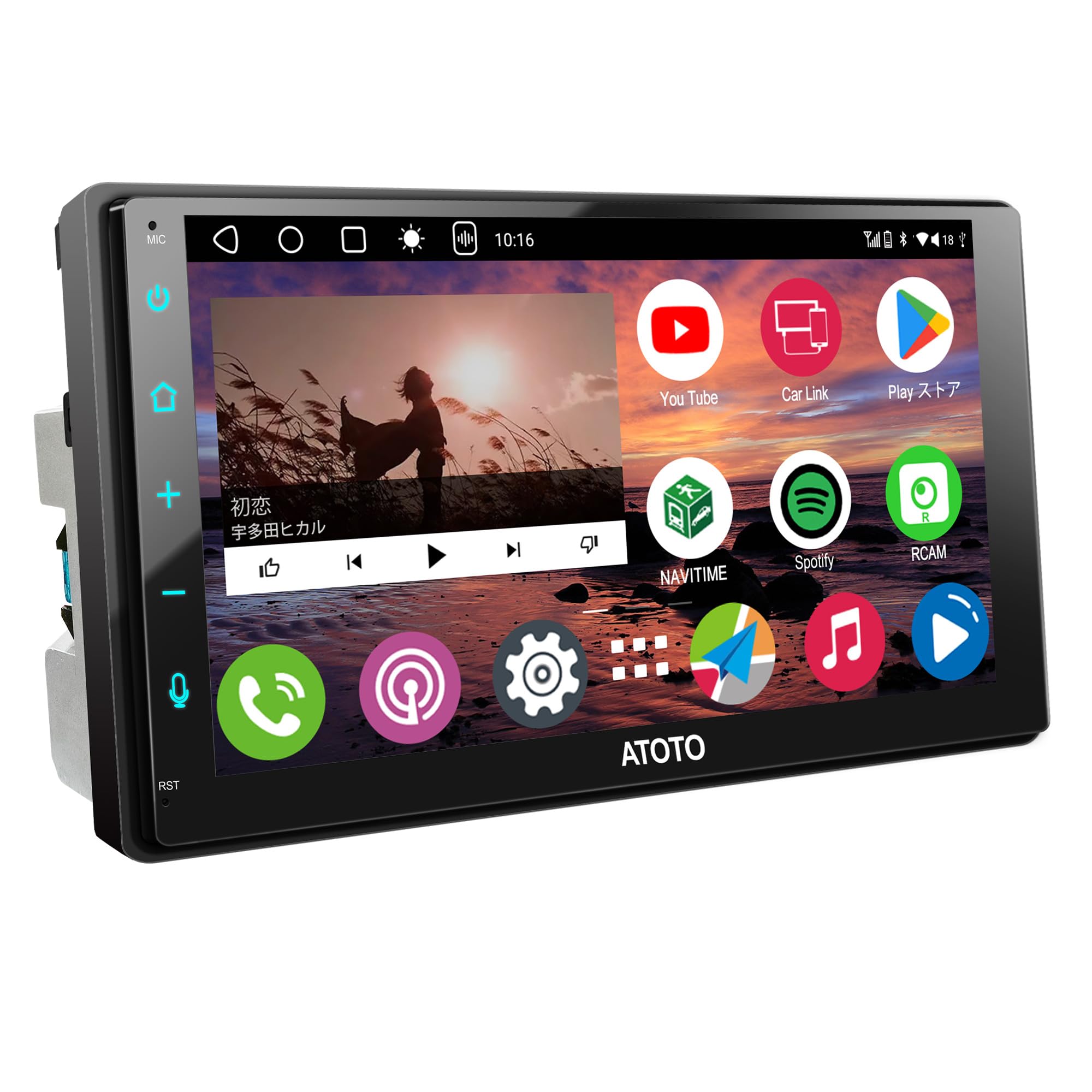 

ATOTOZONE A6 2DIN Android-навігація 8 ядер 4 ГБ ПЗУ великий 7-дюймовий QLED-дисплей Android бездротовий подвійний GPS HD A6G2B7PL [4G LTE] RAM+64 ГБ ємність,