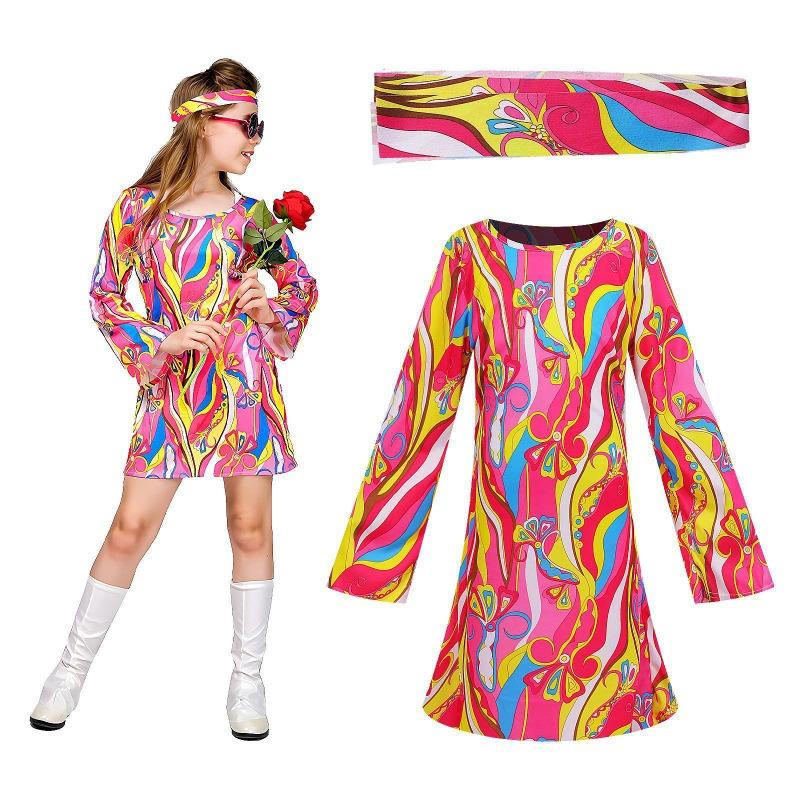 June 1st, Generation Mike Jackson Masquerade Halloween Kids Party Vintage Hippie Costume