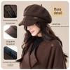 JIUMU Women's Pure Wool Autumn/Winter Newsboy Hat