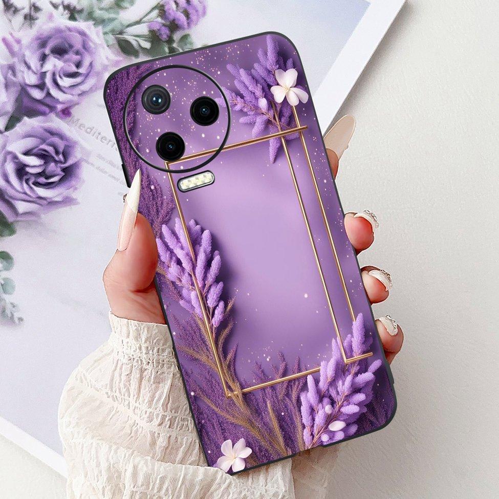 For Infinix Note 12 Pro 4G Case X676B Silicone Cute Cat Fashion Flowers Painted Cover For Inifnix Note 12 Pro Phone Case Bumper