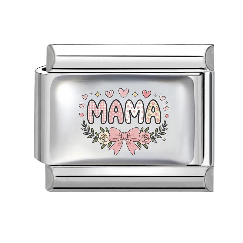 Spersonalizowany DIY Różowy Włoski Charms Serce Kokardka Szminka Słonecznik Koralik Pasuje do Bransoletki 9MM Stal Nierdzewna Biżuteria na Dzień Matki Prezent