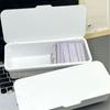 Clear Flip-Top Storage Box, Aesthetic Ins Style Card Holder, Large Capacity Desktop Organizer for Collectible Cards