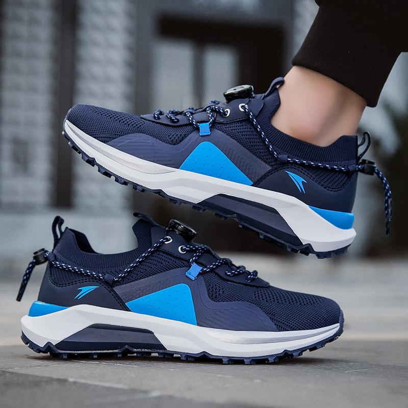 New Version Low Cut Sports Men's Shoes Breathable Cushioned Casual Running Lightweight Rebound Trendy Outdoor Running Shoes