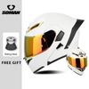 Four Seasons DOT Approved Flip Up Helmet Dual Visors Modular Helmets Full Face Motorcycle Helmet Motorbike Moped Racing