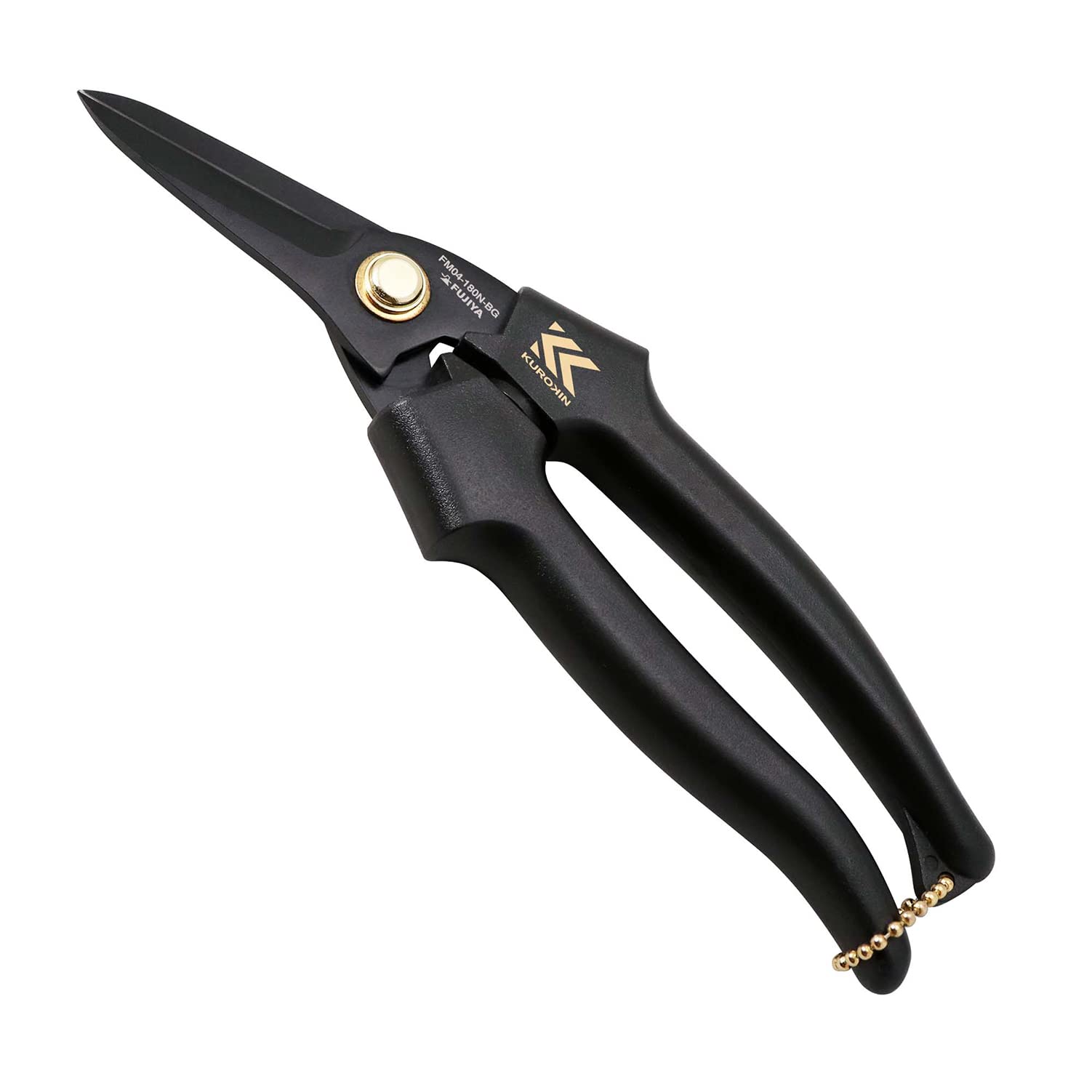

Fujiya Electrician Straight Scissors PRO Black and Gold 180mm FM04-180N-BG чорний