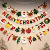 Filzmaterial Frohe Weihnachten Deko Hängende Ornamente Girlande Weihnachtsschmuck Heimdekoration