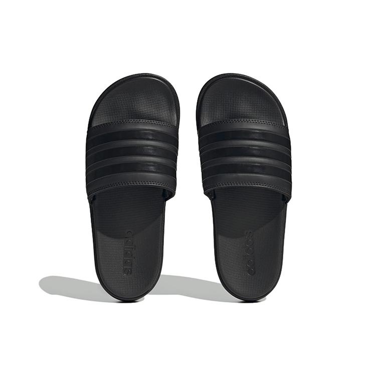New Adidas Adilette Platform Slides Core Black Women's HQ6179
