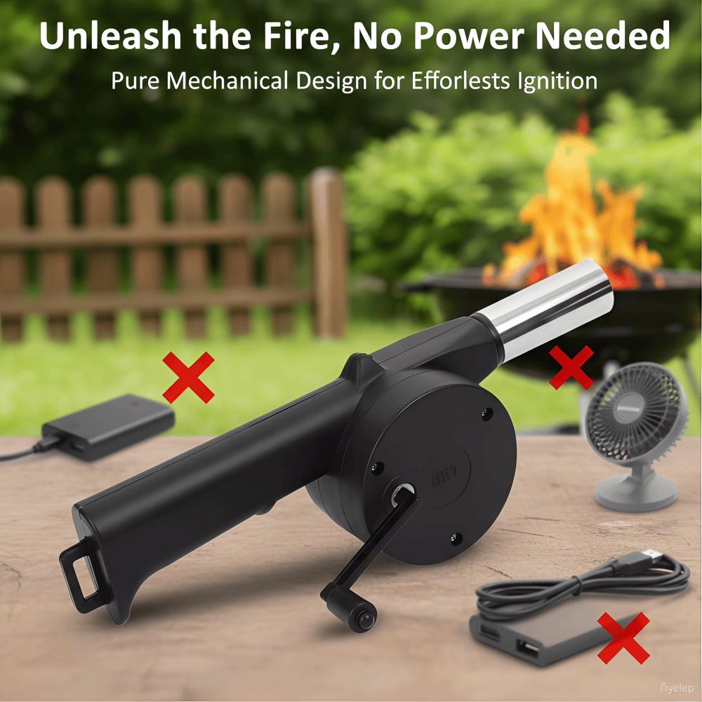 Hand Blower Household Hand for Outdoor Picnic Camping Cooking Barbecue Charcoal Grills Stov Accessories Outdoor Hand Tools