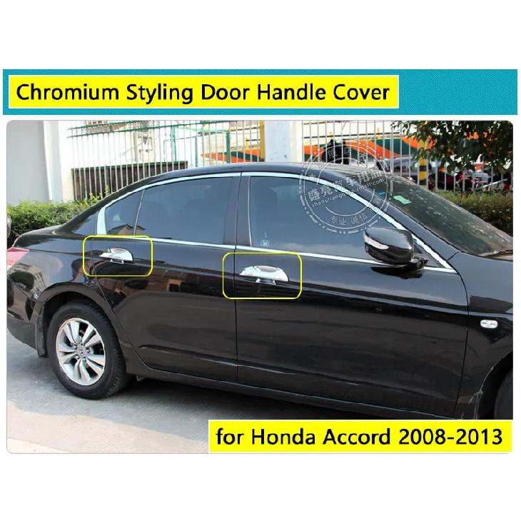 for Honda Accord 2008-2013 Accessories Chrome Door Handle 2009 2010 2011 2012 Luxury No Rust Car Covers Stickers Car Styling