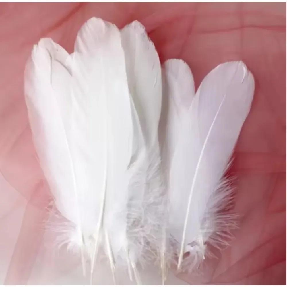 News Natural Goose Feathers 50pcs Plumes White Feather Plume for Craft DIY Party Jewelry Decoration Home Decoration 2025