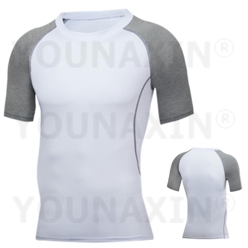 Herren Kurzarm T-Shirts Basketball Sport Fitnessstudio Laufen Top Outdoor Skinny Farbblock Sportbekleidung S M L XL 2XL 3XL