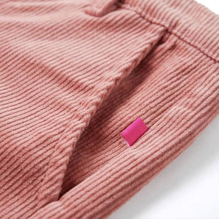 Pantalons pour enfants velours côtelé rose ancien 92/104/116/128/140