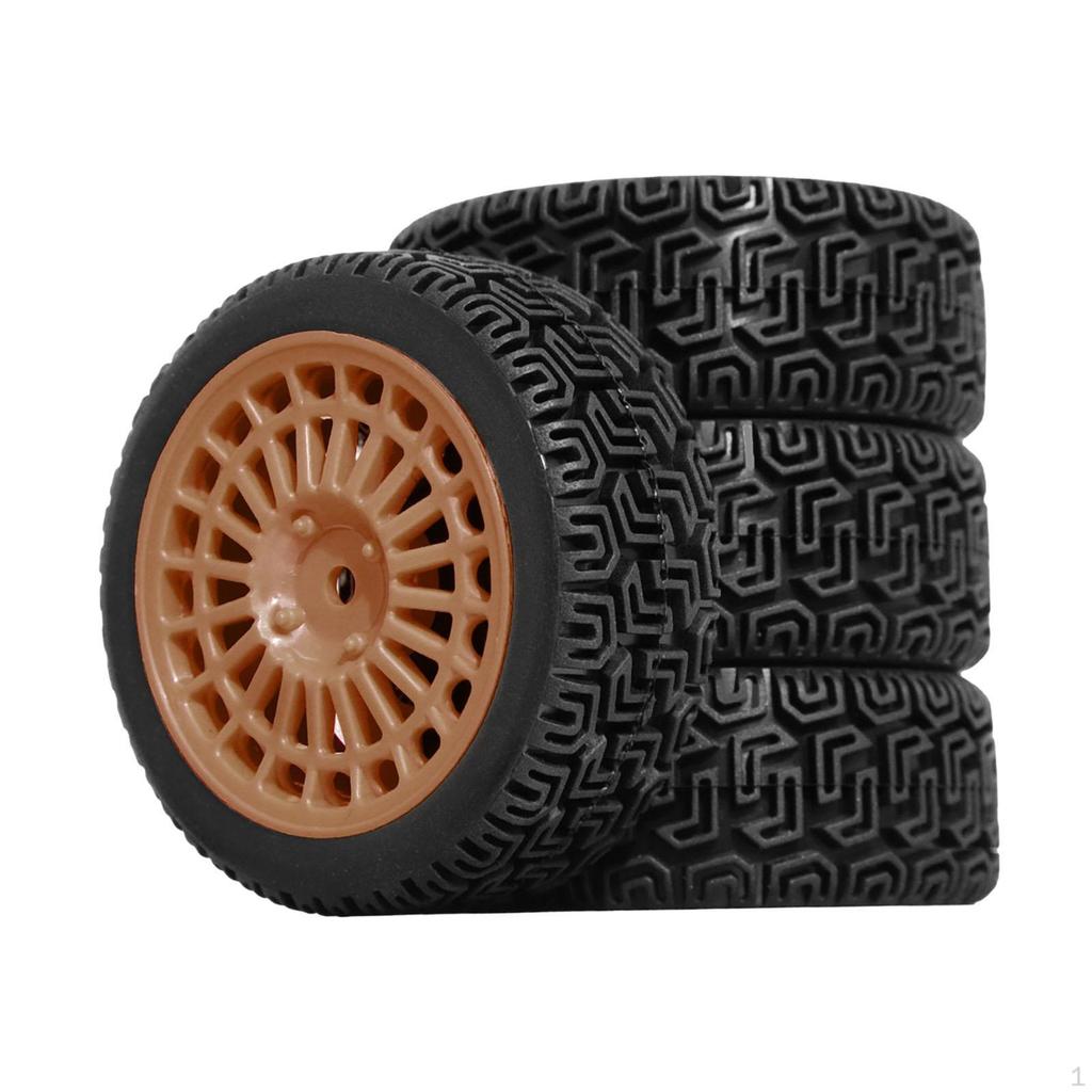 Set of RC Wheels And Tires Parts with A Focus on Compatibility for 1/10 TT01