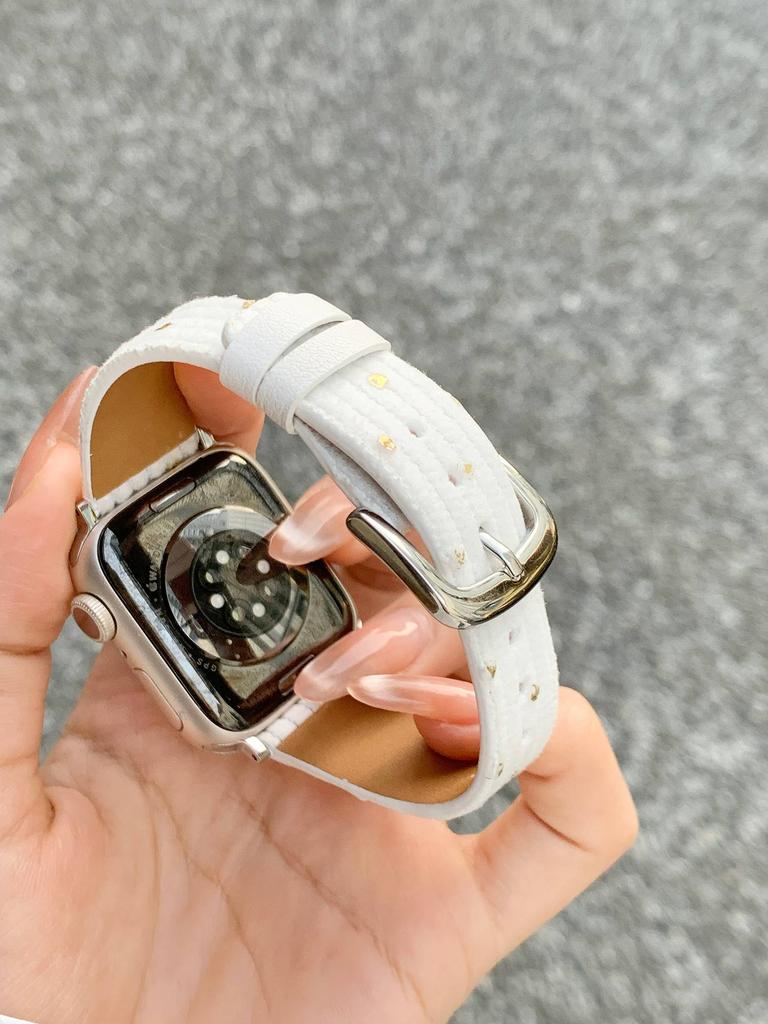 Deluxe High quality leather loop band For Apple Watch women 44mm 40 45 41 49 42 38 Series 11 10 9 8 SE 7 6 5 4 3 Strap