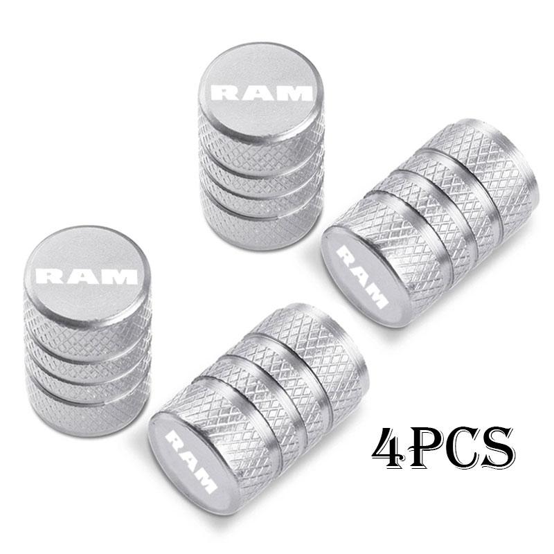 Car Wheel Tire Valve Caps Tyre Stem Covers Airdust Waterproof For Dodge Ram 1500 2500 3500 Accessories Car Styling
