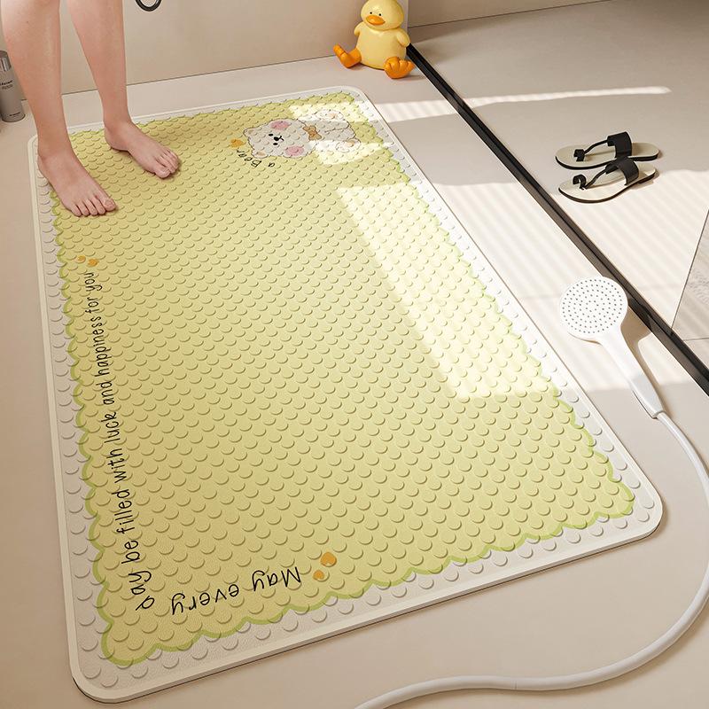 Bathroom Floor Mat for Elderly and Children's Shower Room for Bathing  Anti-slip Anti-fall Mat for Household Suction Cups  Bathroom Foot Mat