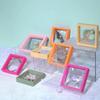 4pcs Multicolor Jewelry Display Box 3D Floating Picture Frame Shadow Box Ring Pendant Holder Protect Jewelry Stone