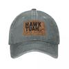 Hawk Tuah Sputa Su Quella Cosa Cappellini da Baseball Retro Denim Usurato Divertente Snapback Unisex Donna Cappellini per Attività all'Aperto Cappello