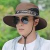 Spring and Summer New Men's Cm Sun Hat Bucket Hat Outdoor Sun Protection Hat Breathable Big Eaves Hat Climbing Hat Fishing